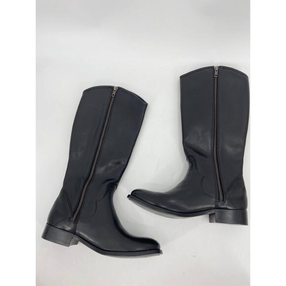 Frye Marissa Medallion Black Leather Riding Boots 6.5 M - Picture 7 of 7